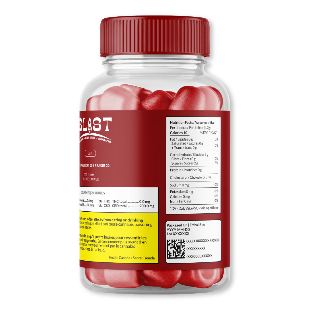 Mighty Strawberry 30mg – CBD Gummies