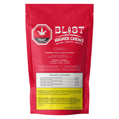 Strawberry Fields - Live Rosin Higher Chewz THC:CBD:CBN 1:1:1