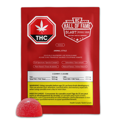 Animal Style Sour Wild Raspberry - Live Rosin