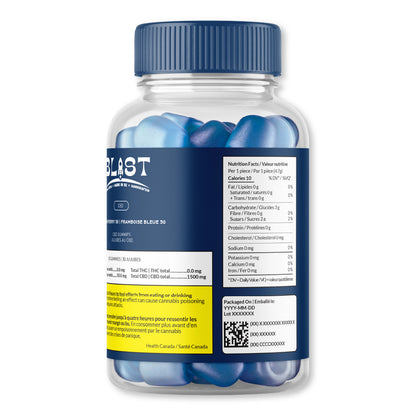 Mighty Blue Raspberry 50mg – CBD Gummies