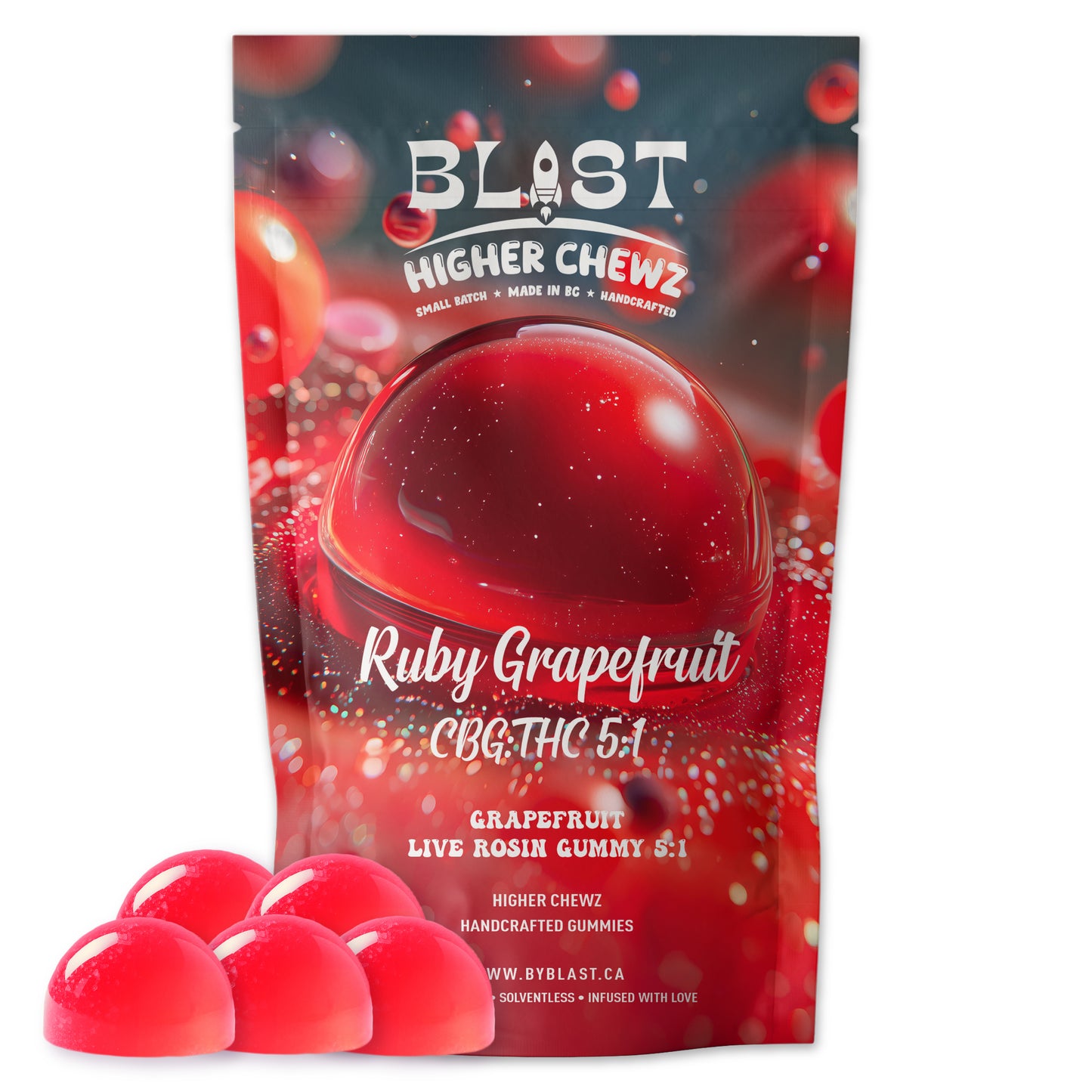 Ruby Grapefruit - Live Rosin Higher Chewz CBG:THC 5:1