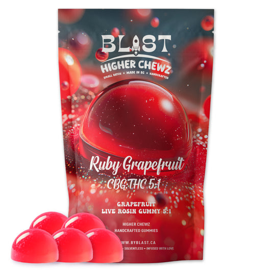 Ruby Grapefruit - Live Rosin Higher Chewz CBG:THC 5:1