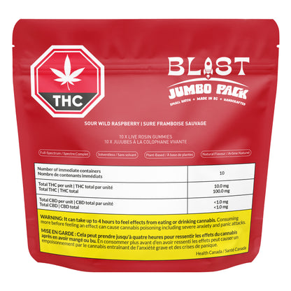 Jumbo Pack - Sour Wild Raspberry Live Rosin