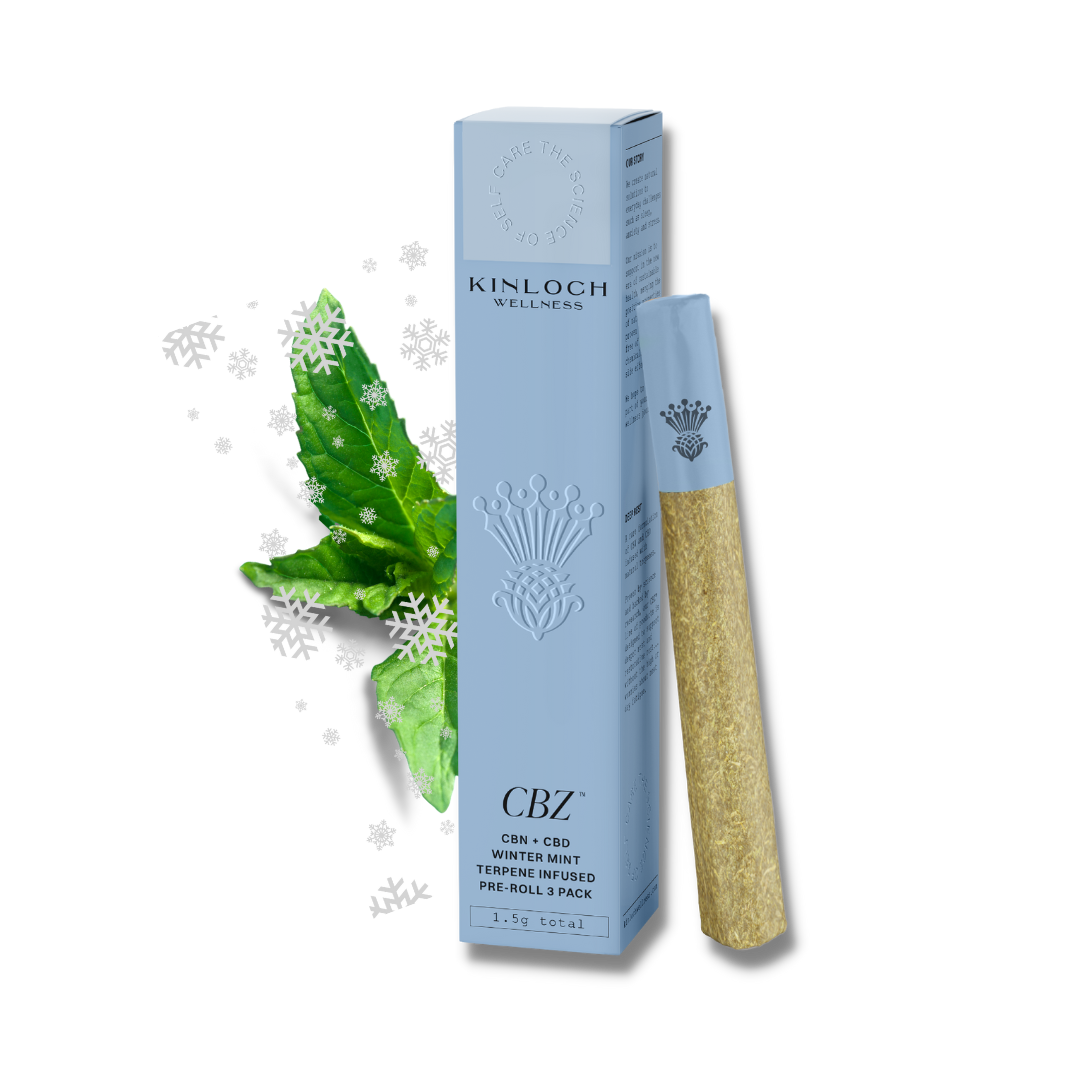 CBZ™ - CBN + CBD 180 Infused Pre-Roll Winter Mint Terpene 3 pack (1.5g) (20mg CBN + 40mg CBD/each)