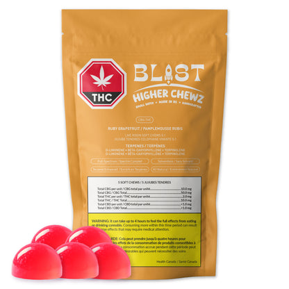 Ruby Grapefruit - Live Rosin Higher Chewz CBG:THC 5:1