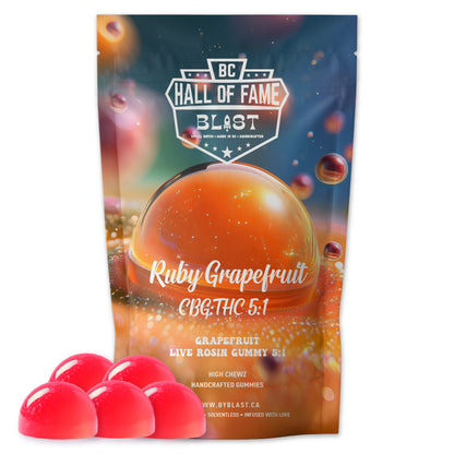 Ruby Grapefruit - Live Rosin Higher Chewz CBG:THC 5:1