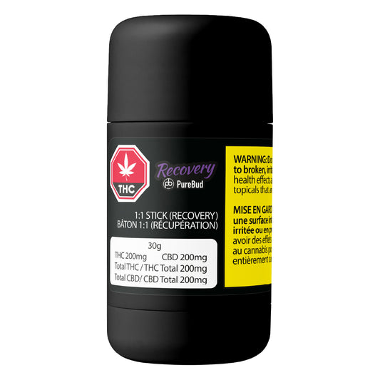 PUREBUD 1:1 Stick (Recovery) | 200mg CBD + 200mg THC